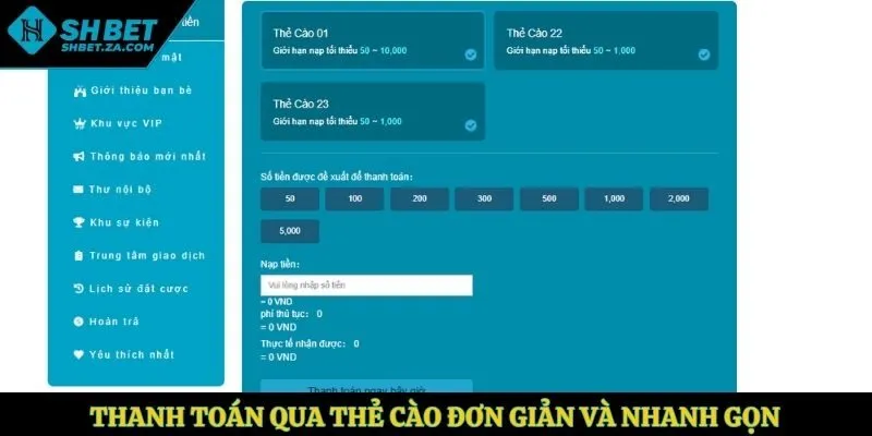 Thanh toán qua thẻ cào đơn giản và nhanh gọn